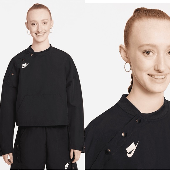 Nike Sportswear Woven Pullover Bomber Jacket - Picture 1 of 6